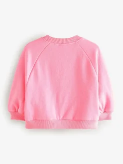 Next Bright Pink Crew Neck Sweatshirt (3mths-7yrs)^ Baby Girls|Baby Girls