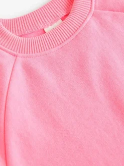 Next Bright Pink Crew Neck Sweatshirt (3mths-7yrs)^ Baby Girls|Baby Girls