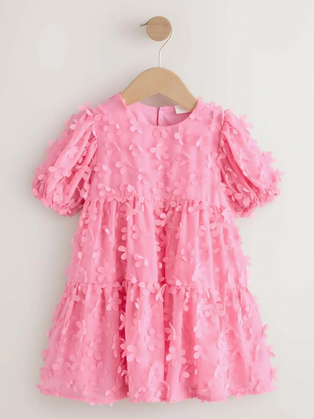 Next Short Sleeve 3D Flowers Dress (3mths-8yrs)^ Dresses|Occasionwear