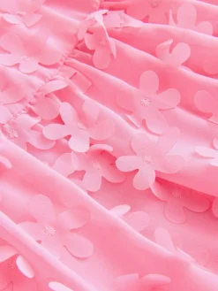 Next Short Sleeve 3D Flowers Dress (3mths-8yrs)^ Dresses|Occasionwear