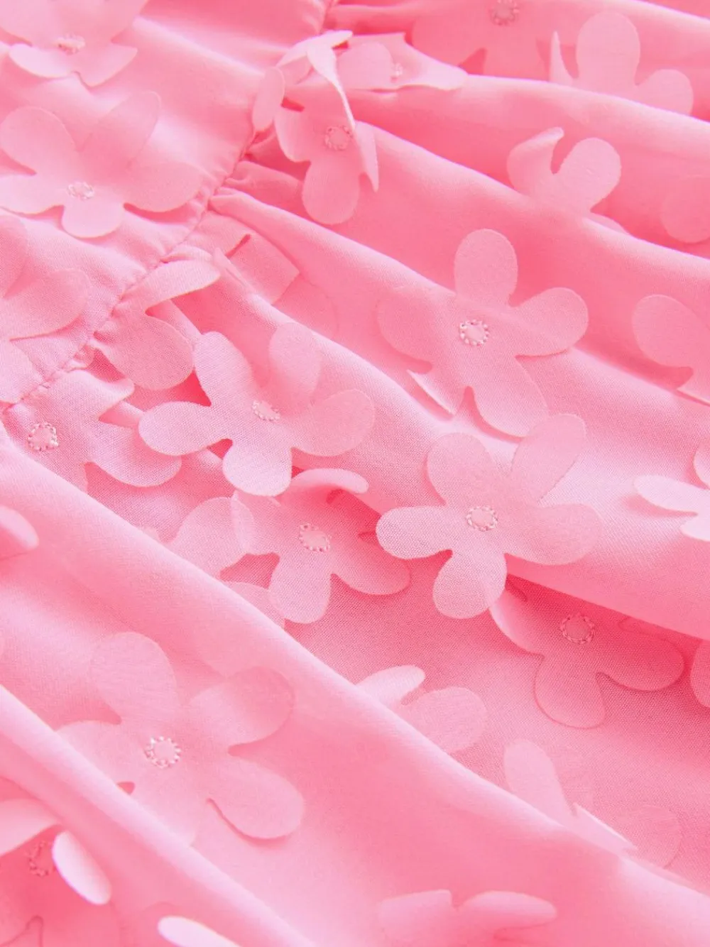 Next Short Sleeve 3D Flowers Dress (3mths-8yrs)^ Dresses|Occasionwear