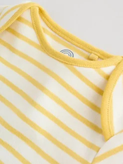 Next Bright Stripe Short Sleeve Baby Bodysuits 5 Pack^BOY Multipacks|Bodysuits & Vests