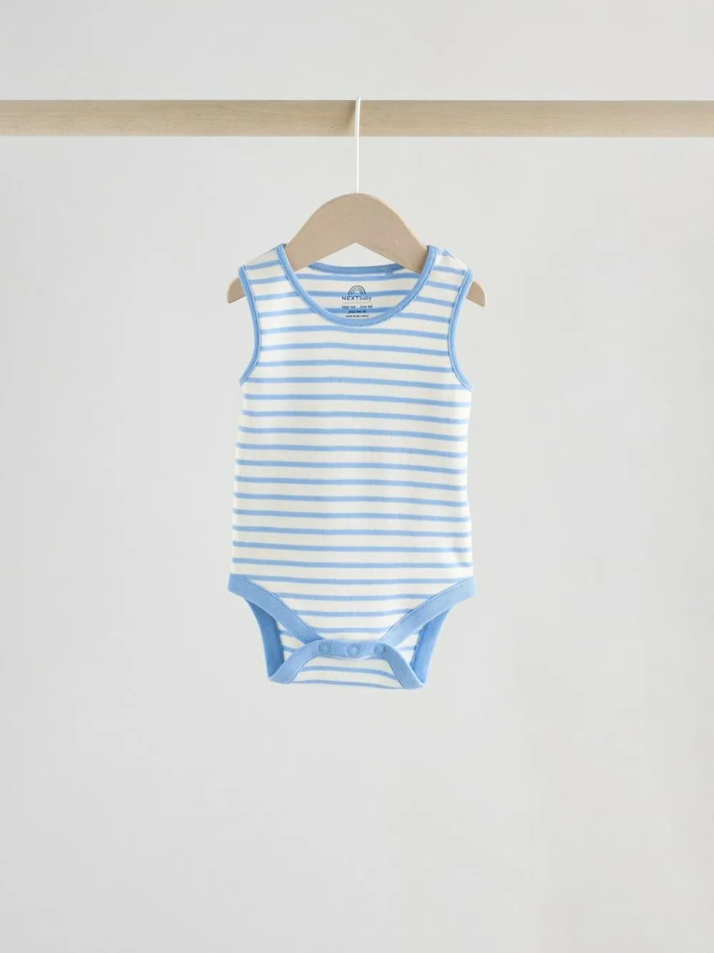 Hot Next Bright Stripe Vest Baby Bodysuits 5 Pack