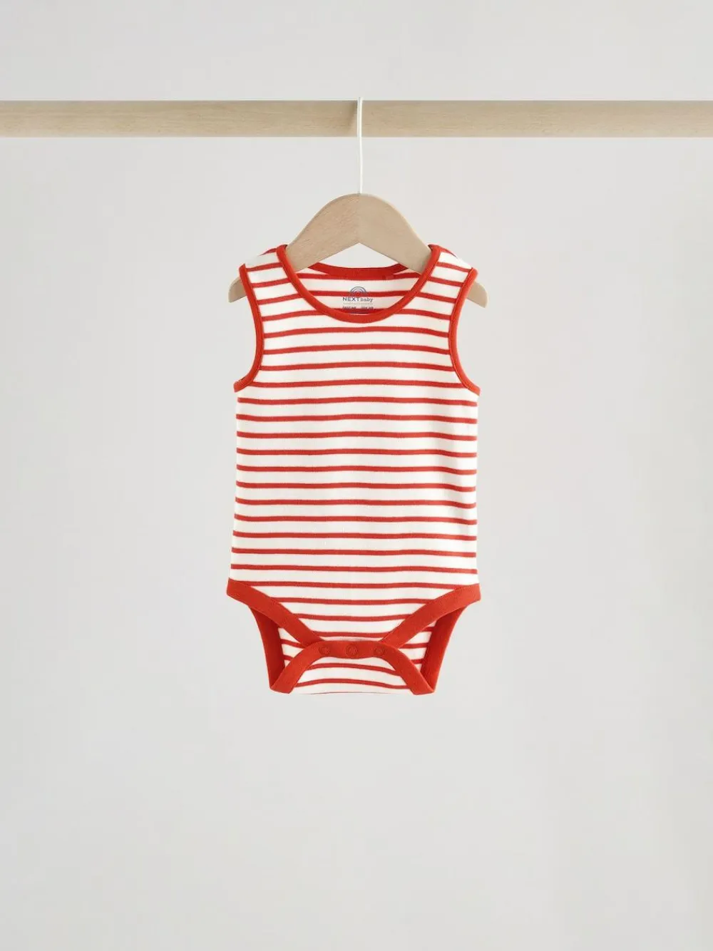 Hot Next Bright Stripe Vest Baby Bodysuits 5 Pack