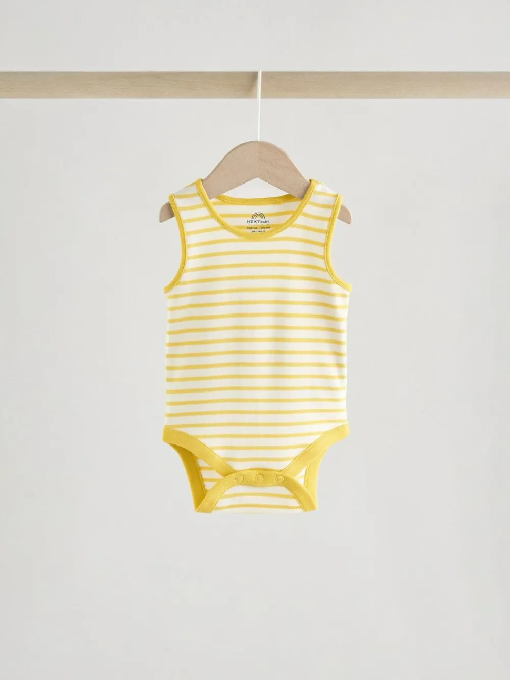 Hot Next Bright Stripe Vest Baby Bodysuits 5 Pack
