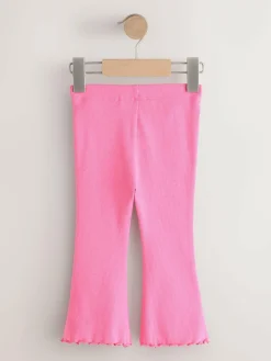Next Bright Sugar Pink Rib Flare Leggings (3mths-7yrs)^ Pants & Leggings