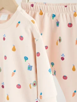 Discount Next Sweat Top and Joggers Baby Set (0mths-2yrs) (0mths-2yrs) Bright Veg Print