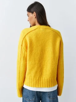 Sale Next Crew Neck Jumper With Wool Bright Yellow