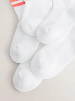 Next Bright Yellow/Green/Blue Cushioned Footbed Cotton Rich Ribbed Tipped Socks 5 Pack^BOY Socks