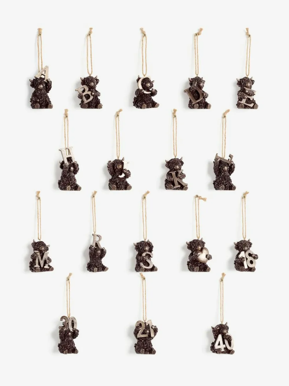 Hot Next Bronze Hamish The Highland Cow Hanging Decoration