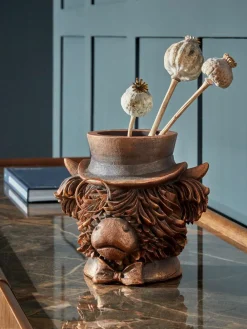 Hot Next Bronze Hamish The Highland Cow Flower Vase