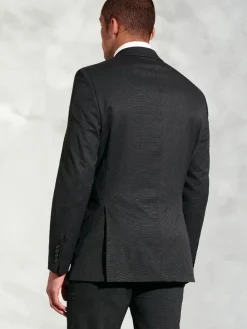 New Brook Taverner Plain Suit Jacket Black Dark