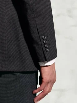 New Brook Taverner Plain Suit Jacket Black Dark