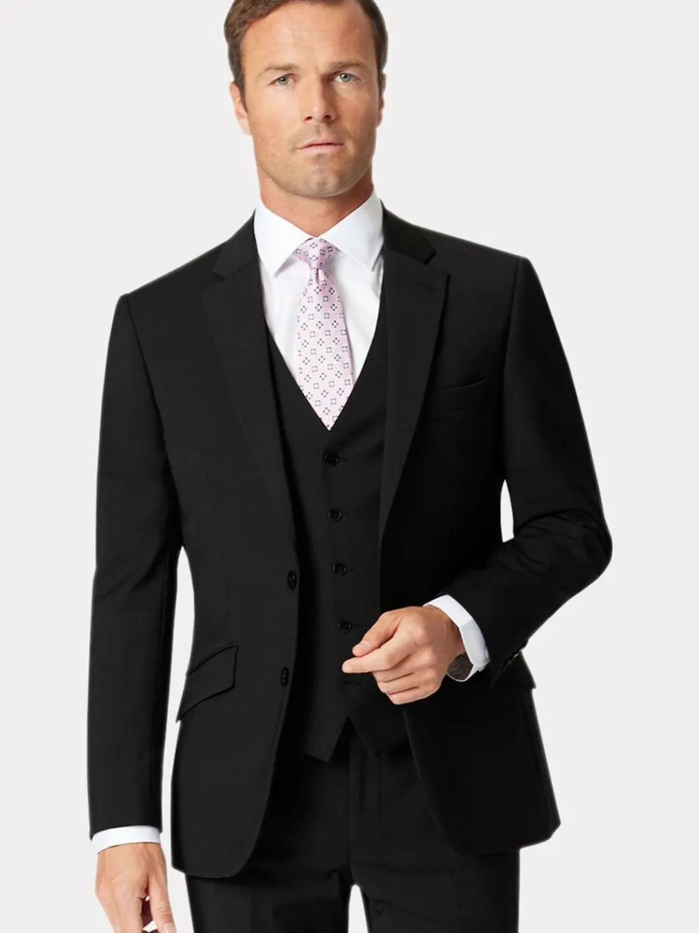 Sale Brook Taverner Black Dark Suit Jacket