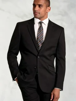 Brook Taverner Plain Suit Jacket Black