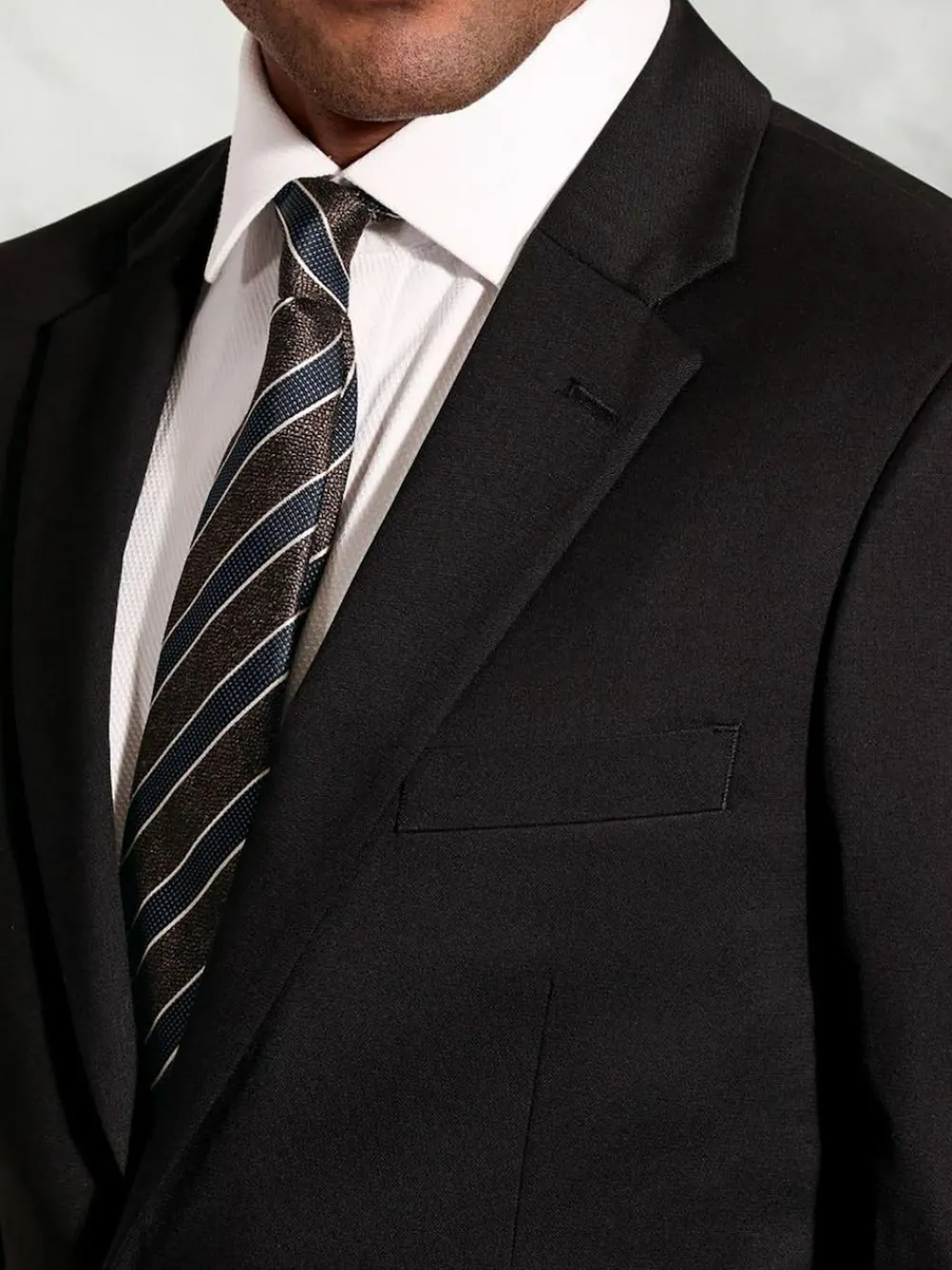 Brook Taverner Plain Suit Jacket Black