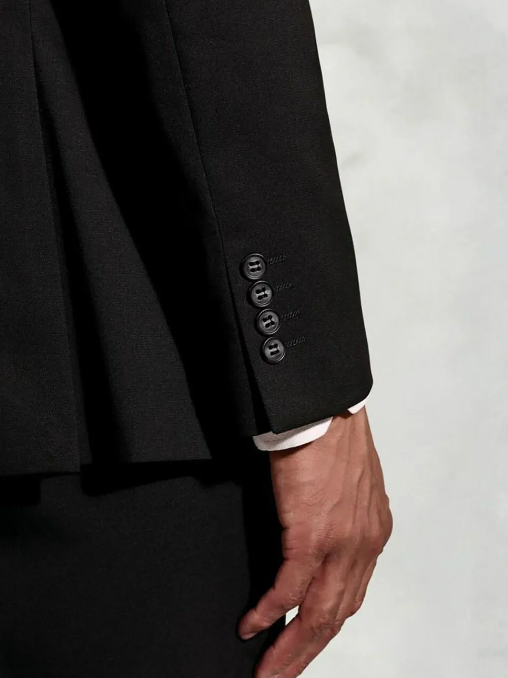 Brook Taverner Plain Suit Jacket Black