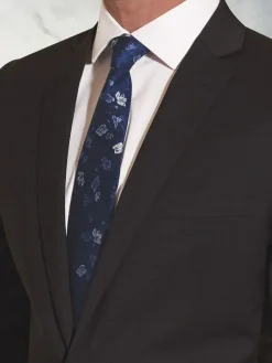 Brook Taverner Tailored Fit Wool Mix Washable Suit Jacket^ Grey Suits|Black Suits