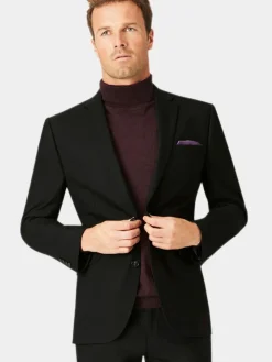 Brook Taverner Tailored Fit Washable Suit Jacket^ Black Suits|Suits & Tuxedos