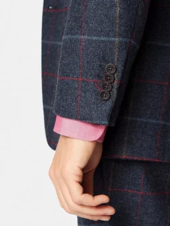 Brook Taverner Check Wool Suit Jacket^ Blue Suits|Suits & Tuxedos