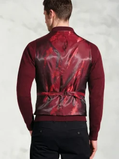 Brook Taverner Blue Check Harris Tweed® Waistcoat^ Vests