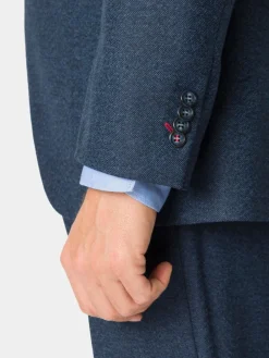 Best Brook Taverner Donegal Wool Suit Jacket Blue