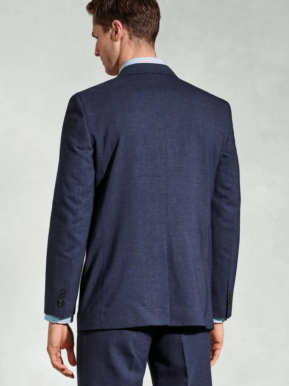 Online Brook Taverner Linen Blend Mixer Suit Jacket Blue