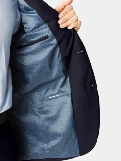 Brook Taverner Tailored Fit Washable Suit Jacket Blue