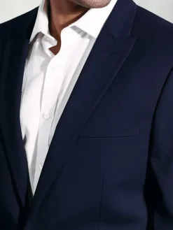 Clearance Brook Taverner Washable Suit Jacket Blue