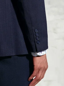 Best Brook Taverner Blue Washable Suit Jacket