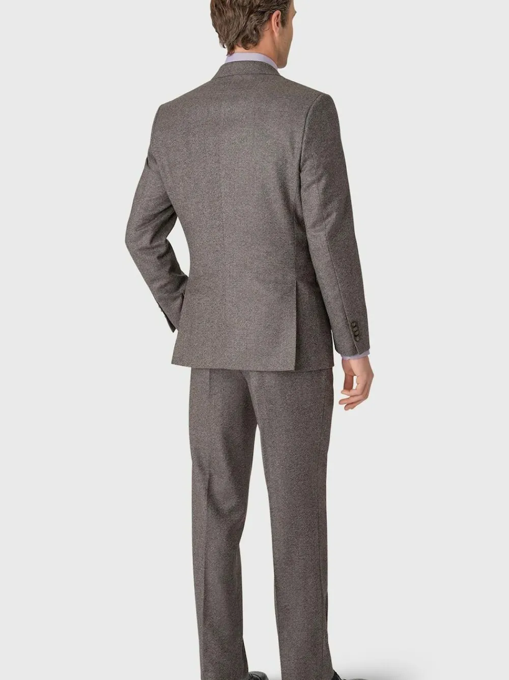 Clearance Brook Taverner Donegal Wool Suit Jacket Grey