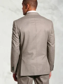 Best Brook Taverner Natural Italian Flannel Suit Jacket