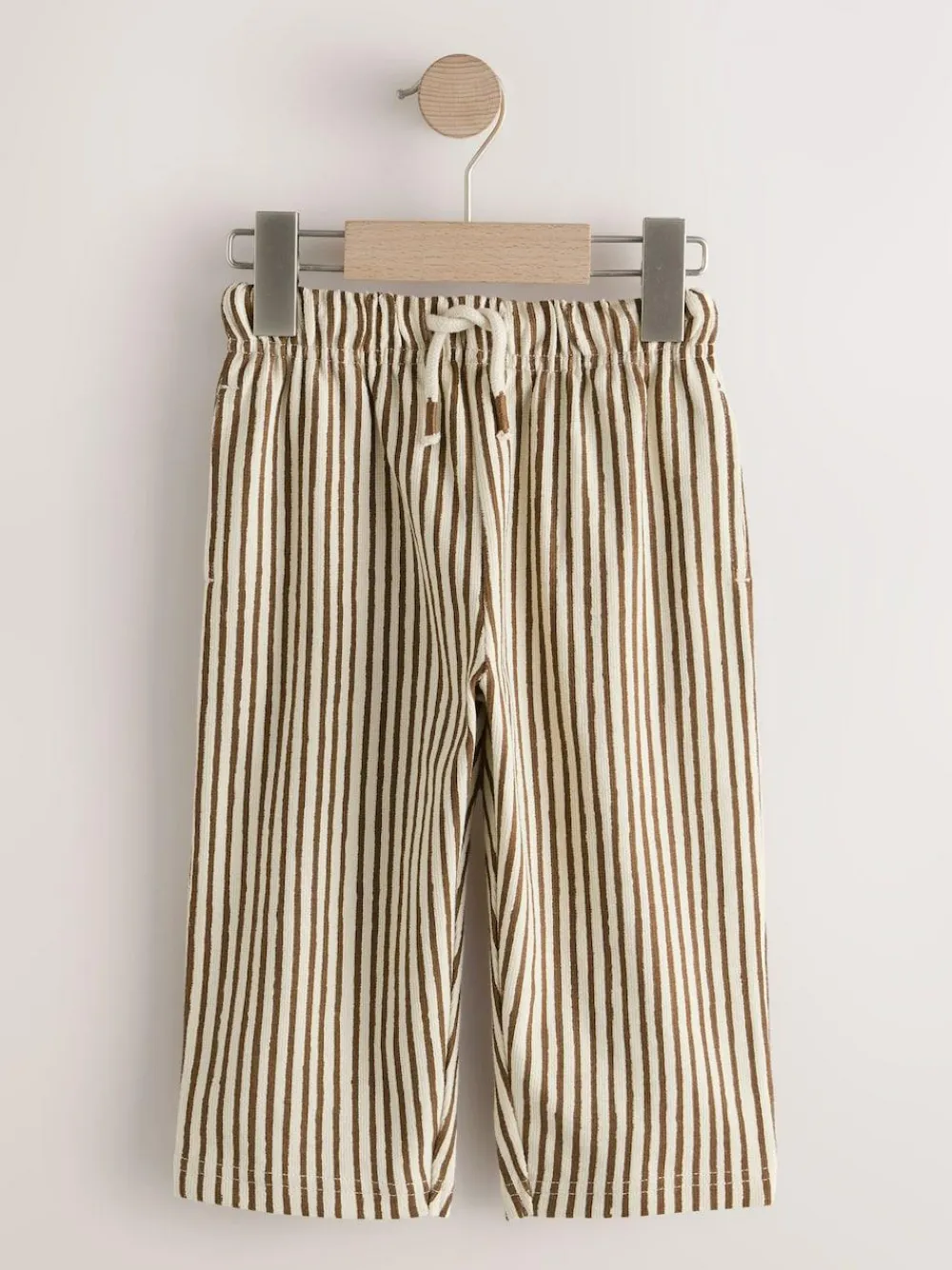 Next Brown & Ecru Stripe Lightweight Joggers (3mths-7yrs)^BOY Pants & Leggings|Jeans & Joggers