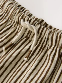 Next Brown & Ecru Stripe Lightweight Joggers (3mths-7yrs)^BOY Pants & Leggings|Jeans & Joggers