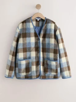 Clearance Next Brown and Blue Checked Jacket