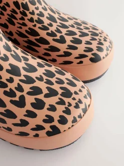 Outlet Next Cuff Wellies Brown Animal Print