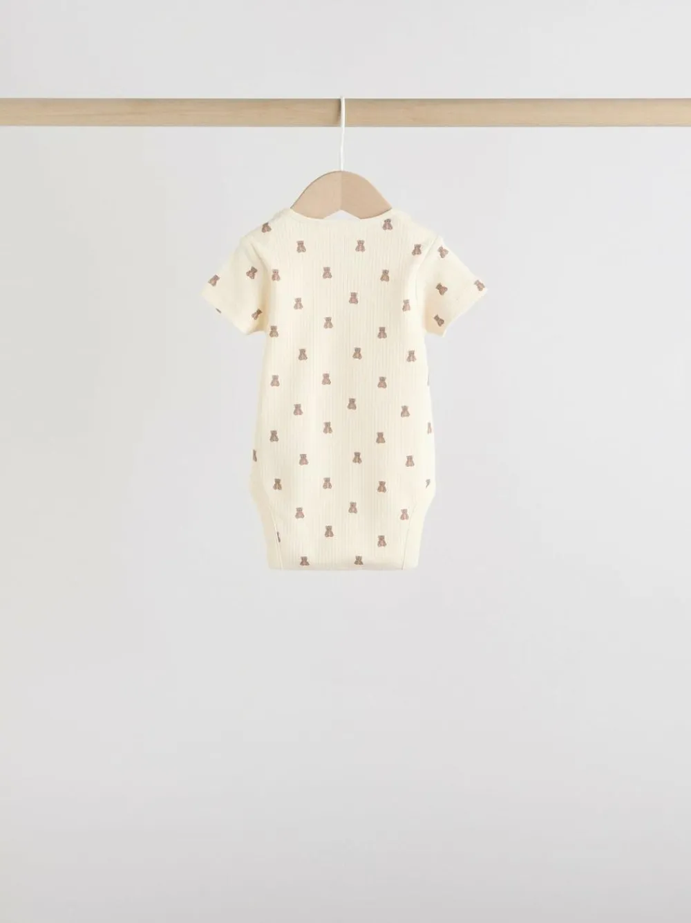 Clearance Next Brown Bear Short Sleeve Baby Bodysuits 5 Pack