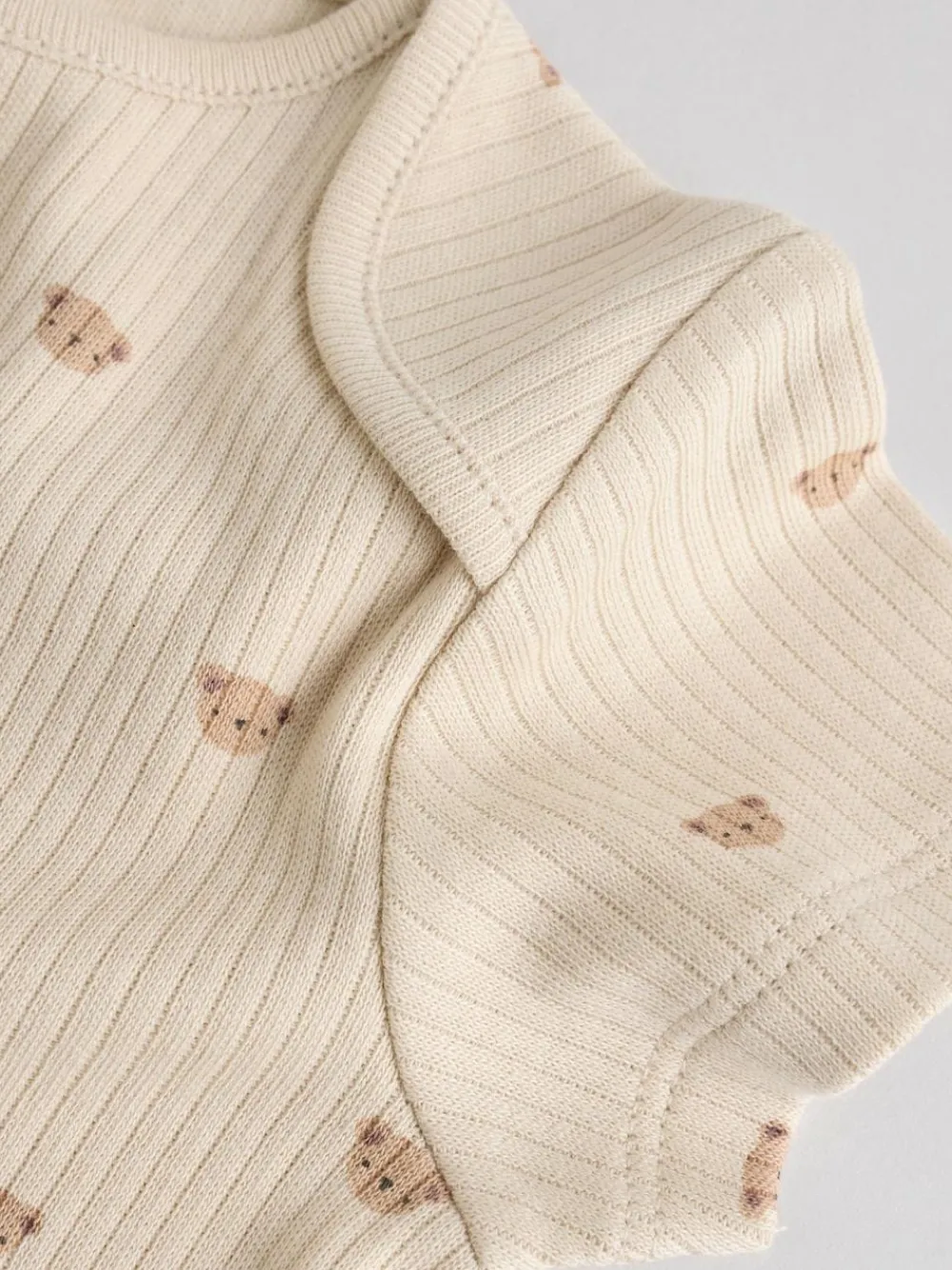 Clearance Next Brown Bear Short Sleeve Baby Bodysuits 5 Pack