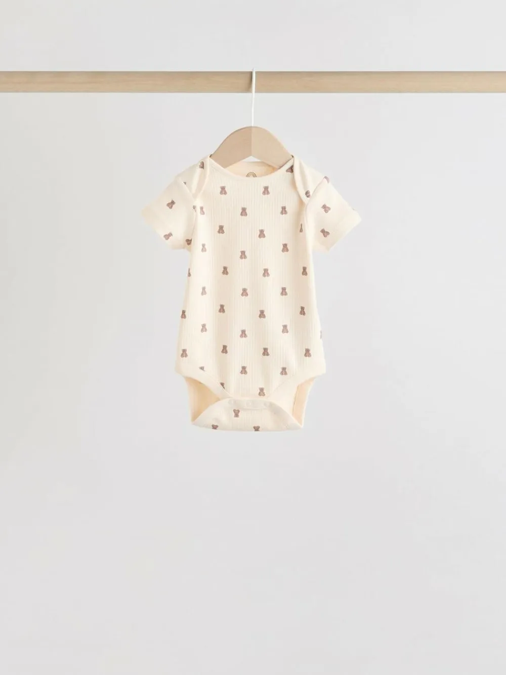 Clearance Next Brown Bear Short Sleeve Baby Bodysuits 5 Pack