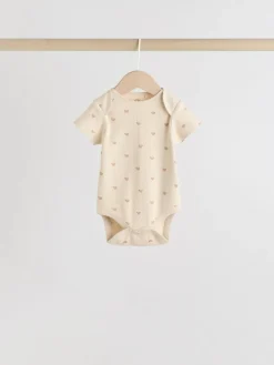 Clearance Next Brown Bear Short Sleeve Baby Bodysuits 5 Pack