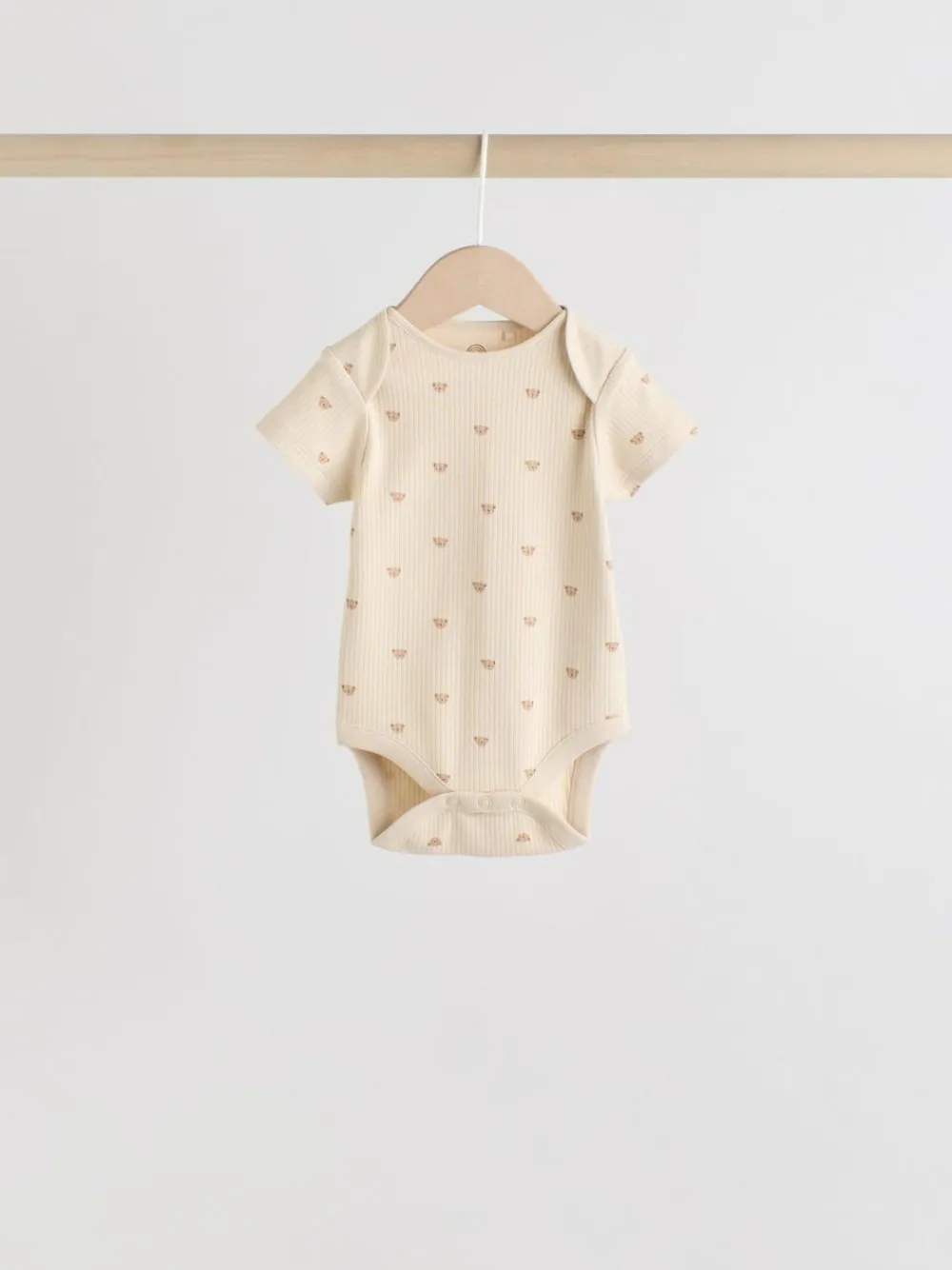 Clearance Next Brown Bear Short Sleeve Baby Bodysuits 5 Pack