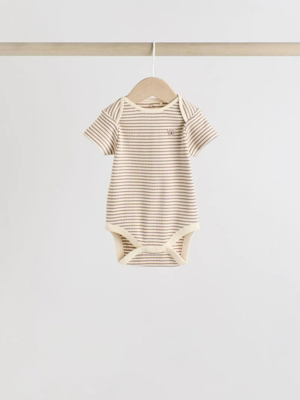 Clearance Next Brown Bear Short Sleeve Baby Bodysuits 5 Pack