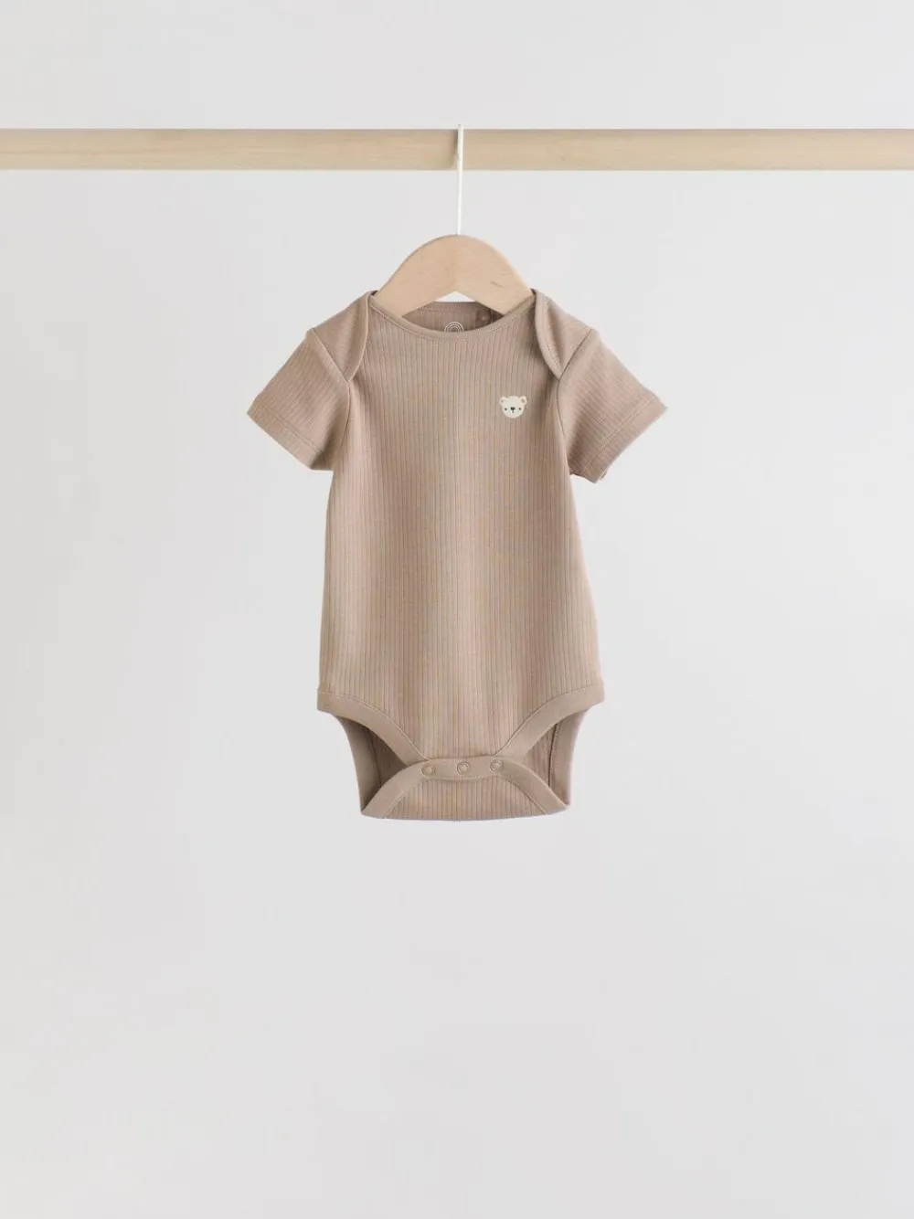 Clearance Next Brown Bear Short Sleeve Baby Bodysuits 5 Pack