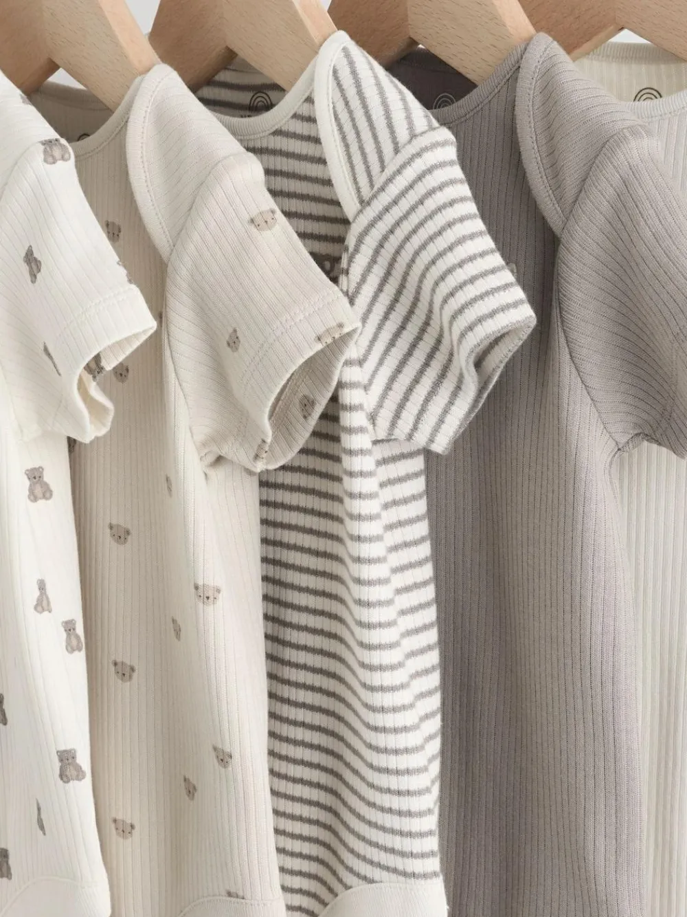 Clearance Next Brown Bear Short Sleeve Baby Bodysuits 5 Pack