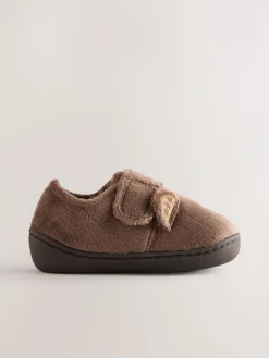 Next Brown Bear Warm Lined Cupsole Slippers^BOY Nightwear