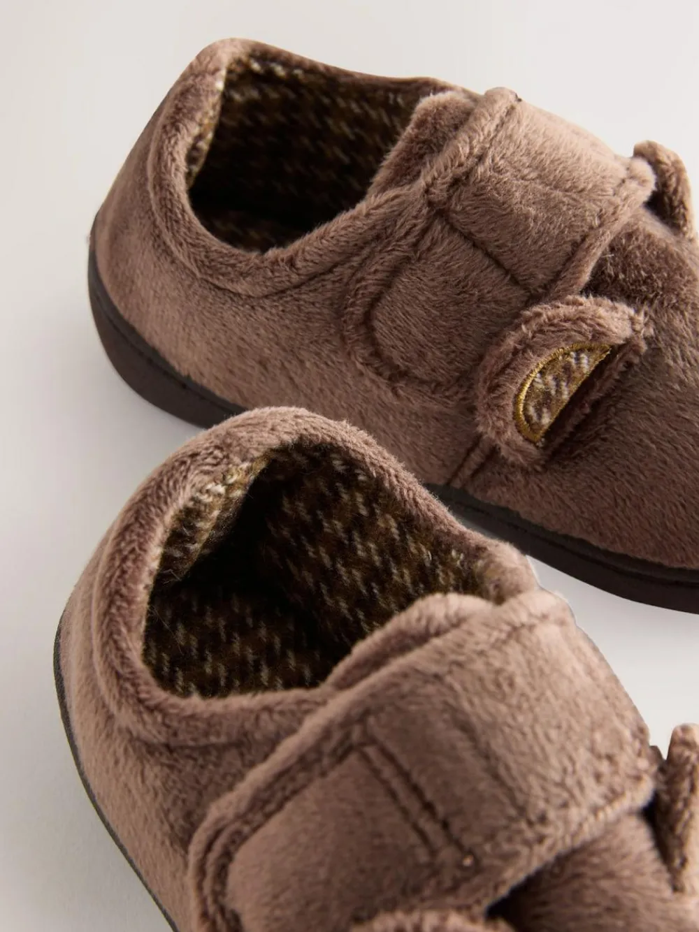 Next Brown Bear Warm Lined Cupsole Slippers^BOY Nightwear