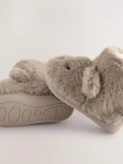 Next Brown Bear Warm Lined Slipper Boots^BOY Nightwear