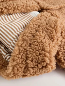 Next Brown Borg Hooded Baby Pramsuit^BOY Coats, Jackets & Pramsuits|Coats, Jackets & Pramsuits