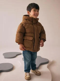 Next Borg Lined Padded Shower Resistant Coat (3mths-7yrs)^BOY Baby Winter Clothing|Coats, Jackets & Pramsuits