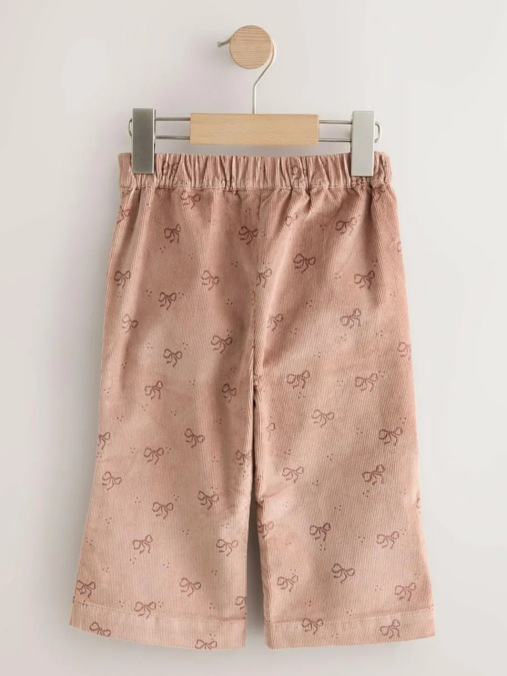 Discount Next Brown Bow Print Cord Flare Trousers (3mths-7yrs)